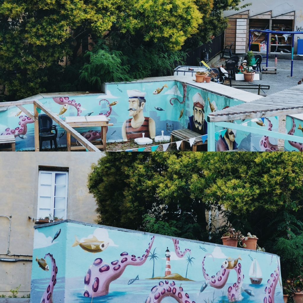 Murales per i Giardini del Molo, di RAME13. Foto di Amina A.- Arte urbana