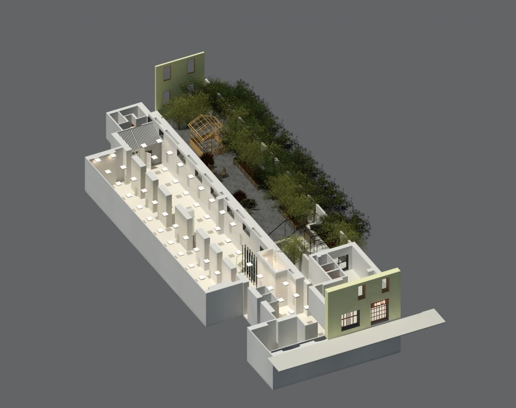 Aretè Showroom, Generale, 2020–3D of Aretè Showroom – Courtesy State Of – Milano IT – project Credits Sebastian R. Mendieta