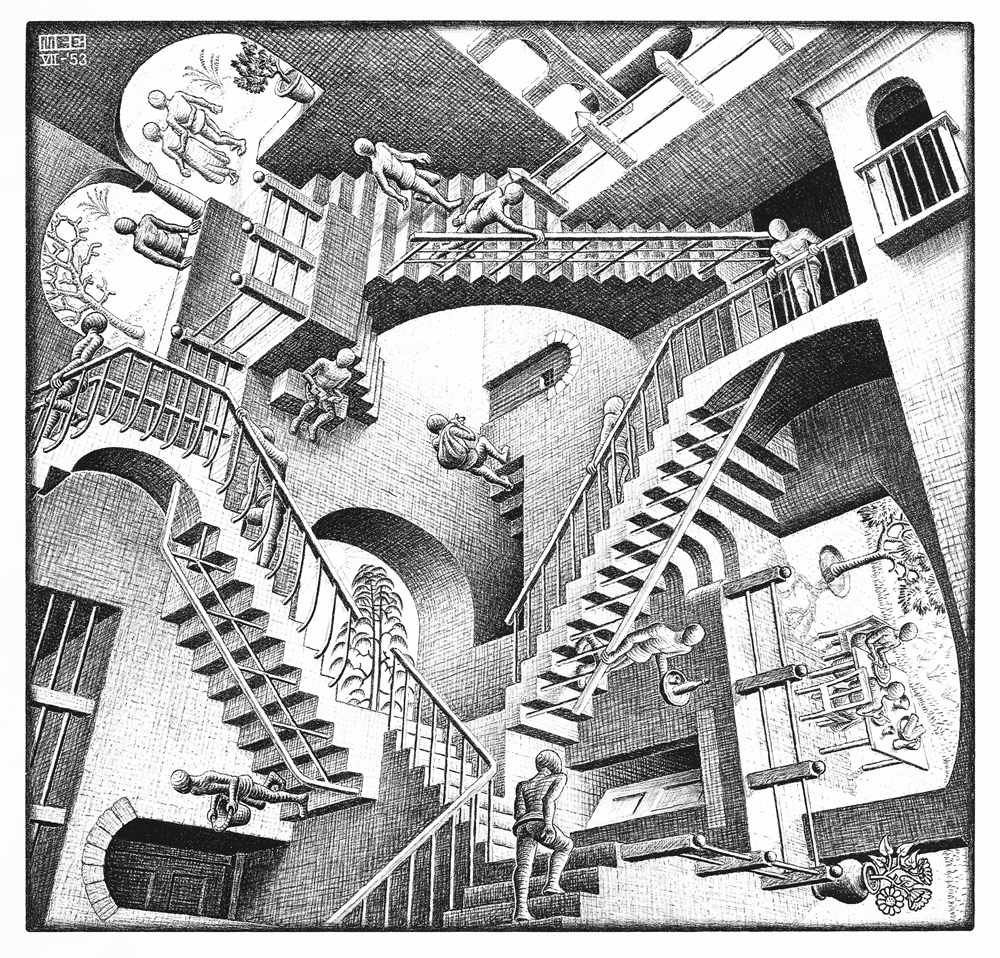 Escher la Mostra a Palazzo Ducale di Genova.